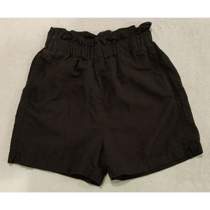 Linen paper-bag shorts